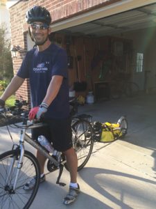 Mark Light bikes to beat off pancreatitis.